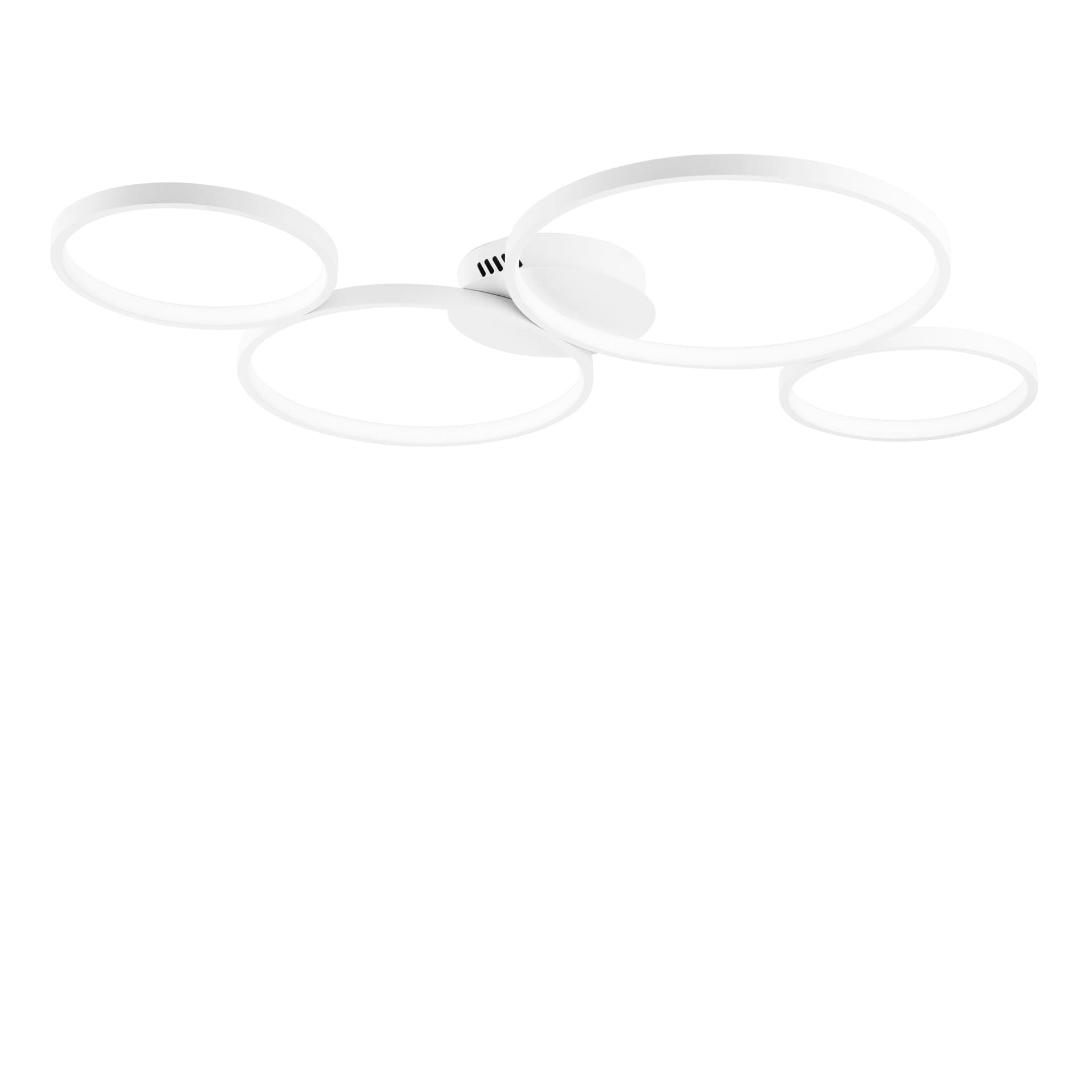 Plafoniera LED XL Bianca 60W Tonalità Luce Regolabile Design circolare moderno - 4