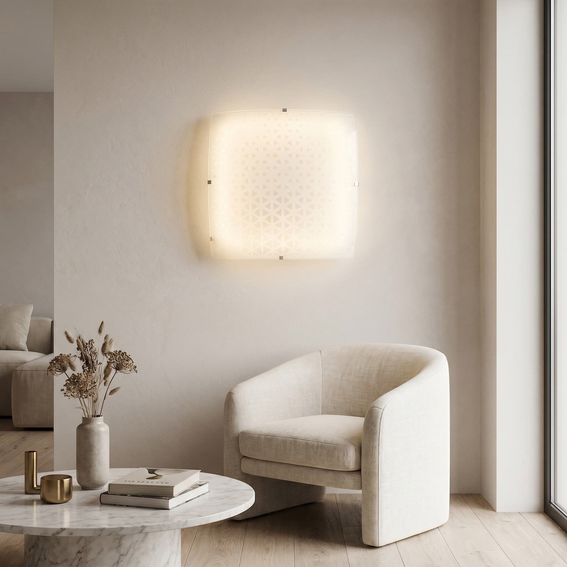 Lampada da soffitto Bianca Disponibile in 3 dimensioni 2XE27 3XE27 4XE27 per massima luce - 2