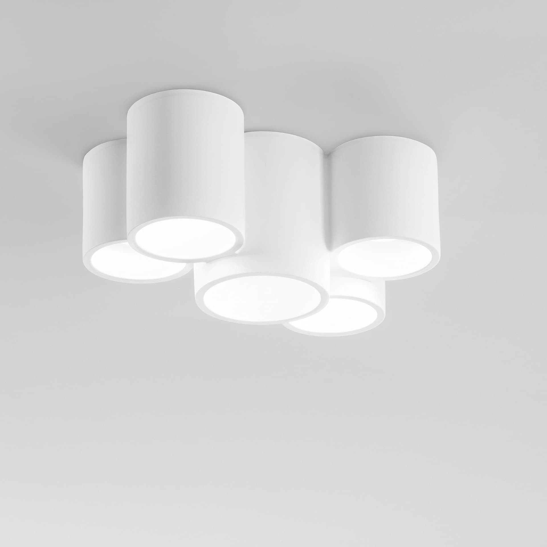 PLAFONIERA BANJIE TUBOLARE BIANCA 5XGU10 29,6X20X14CM - 2