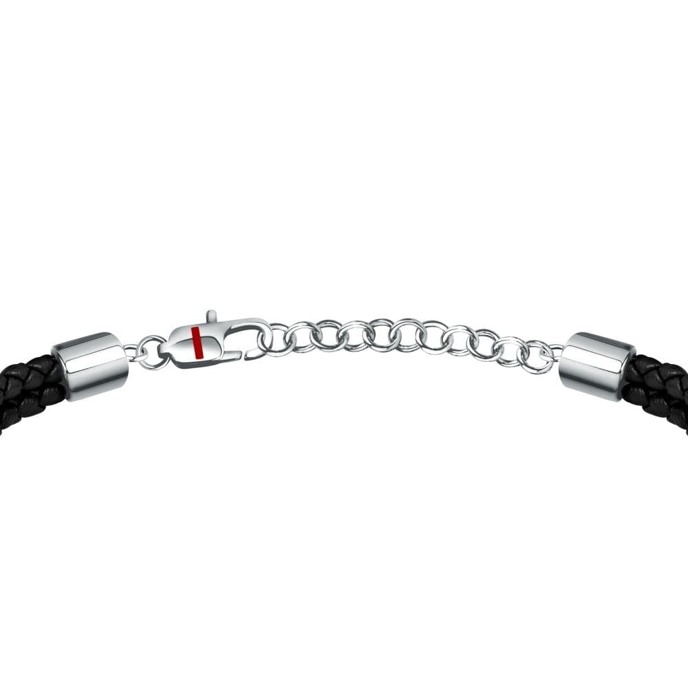 Bracciale SECTOR uomo Bandy pelle nera / acciaio (SZV75) - 3
