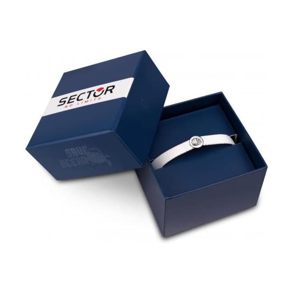 Bracciale Sector Save the ocean bianco - 19 cm - 5