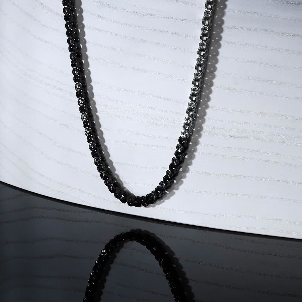 Collana SECTOR uomo Basic acciaio / nero (SZS92) - 4