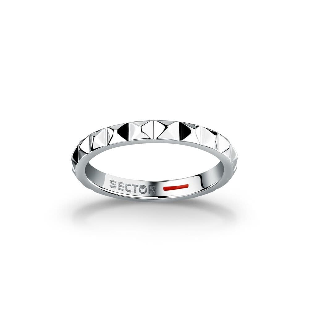 Anello SECTOR uomo Row acciaio geometric - 2