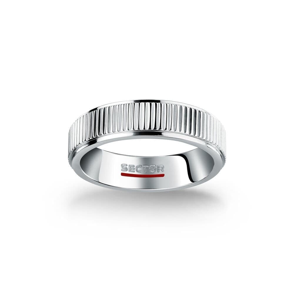 Anello SECTOR uomo Row acciaio pattern - 2