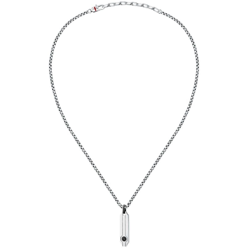 Collana Sector Basic Uomo Acciaio Silver con Pendente Nero (SZS124) - 2