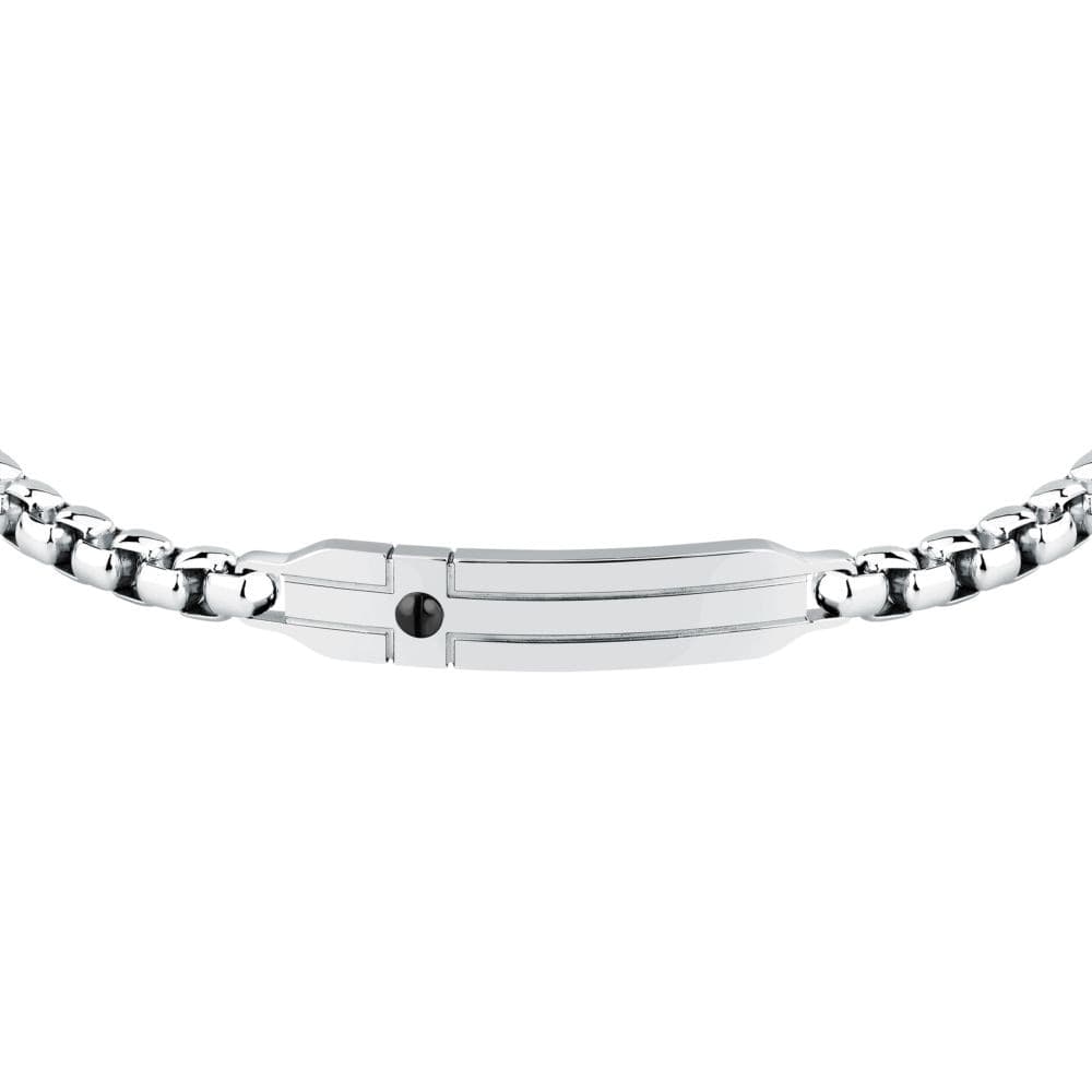 Sector Basic – Bracciale Uomo Silver in Acciaio con Piastrina (SZS125) - 2