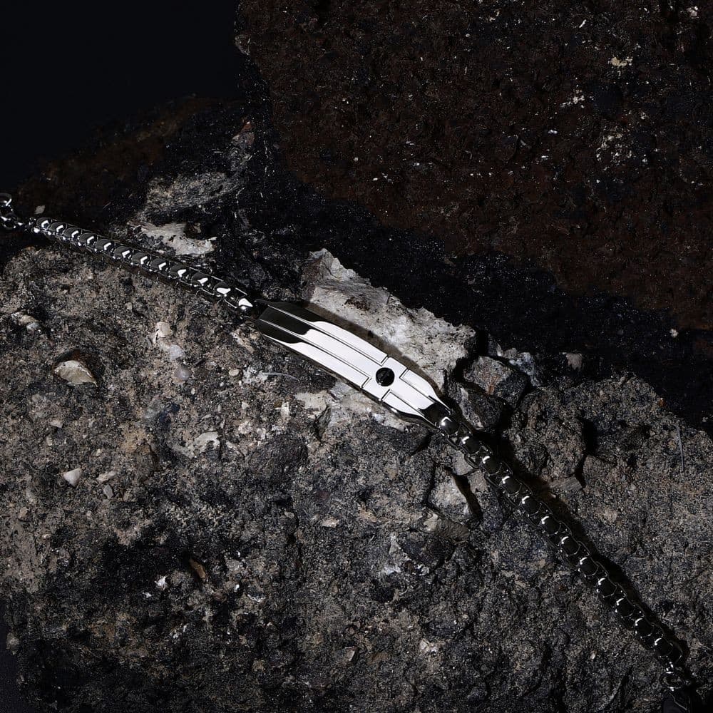 Sector Basic – Bracciale Uomo Silver in Acciaio con Piastrina (SZS125) - 6