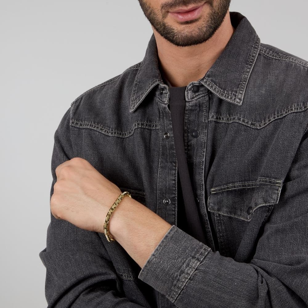 Sector Basic – Bracciale Uomo Dorato in Acciaio (SZS145) - 4