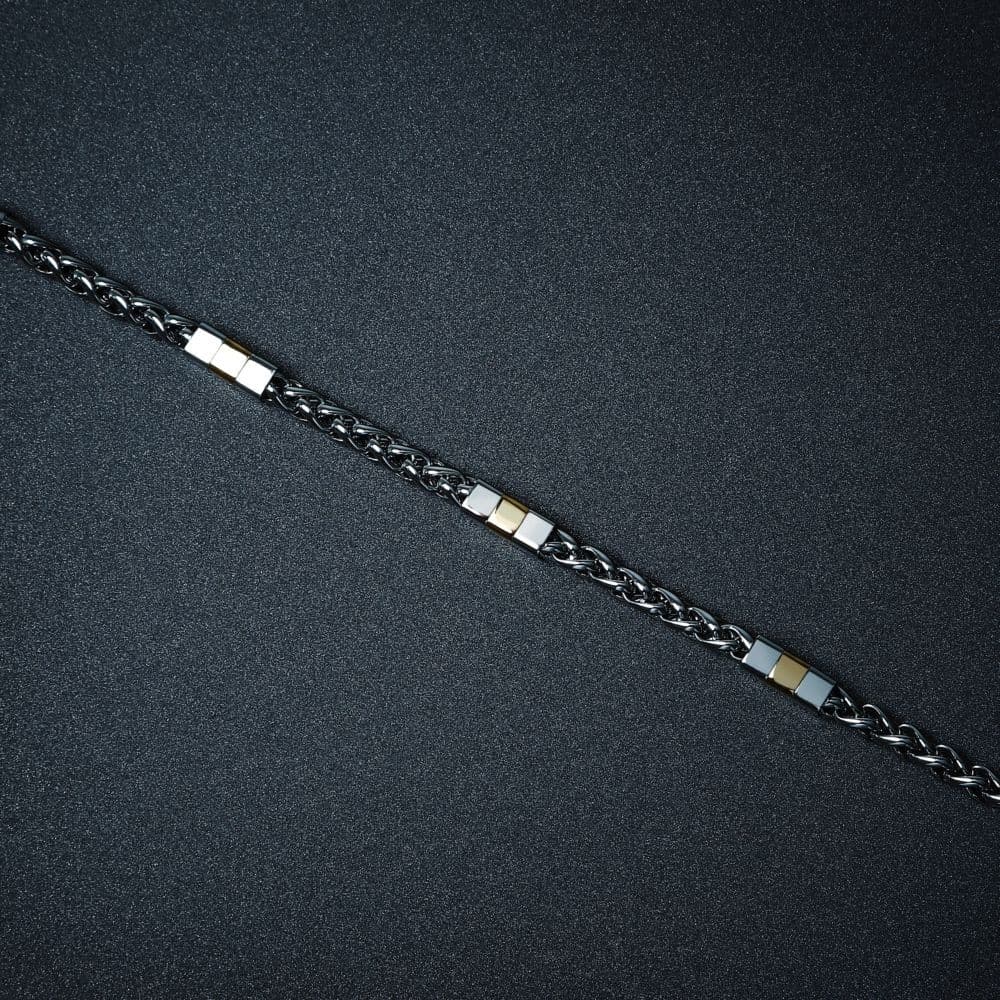 Sector Energy – Bracciale Uomo Acciaio Dettagli Dorati  (SAFT95) - 6