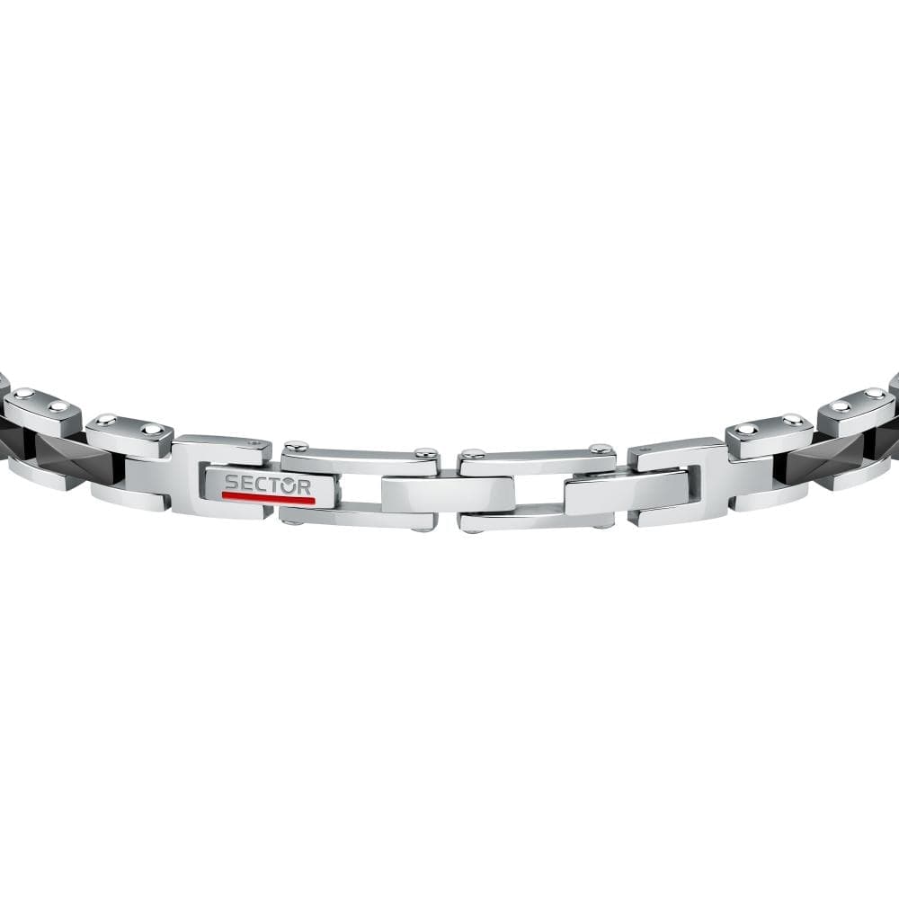 Sector Ceramic – Bracciale Uomo Acciaio e Ceramica Nero (SAFR34) - 3