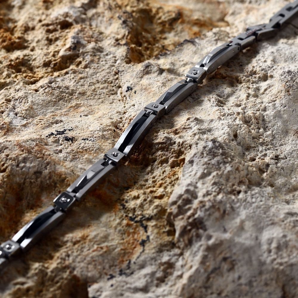 Sector Ceramic – Bracciale Uomo Acciaio e Ceramica Nero (SAFR42) - 6