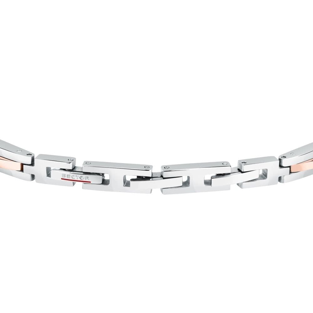 Sector Ceramic – Bracciale Uomo Acciaio Ceramica Nero Rose Gold (SAFR43) - 3