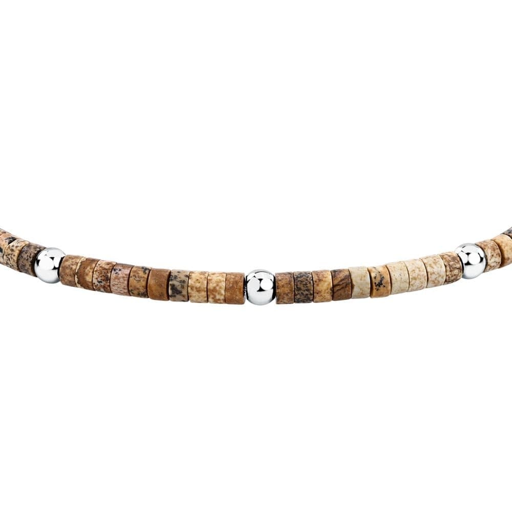 Sector Basic – Bracciale Uomo Acciaio con Diaspro Beige (SZS133) - 2