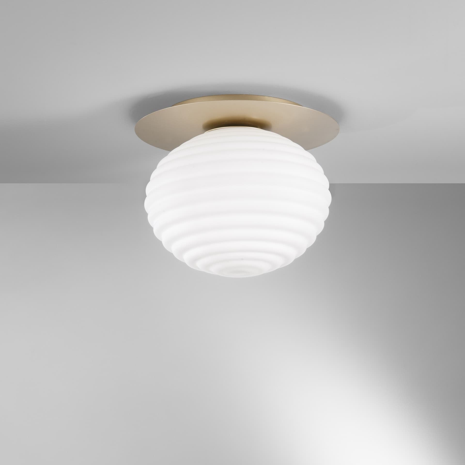 PLAFONIERA RIPPLE ORO 1XE27 35X35X28CM - 2