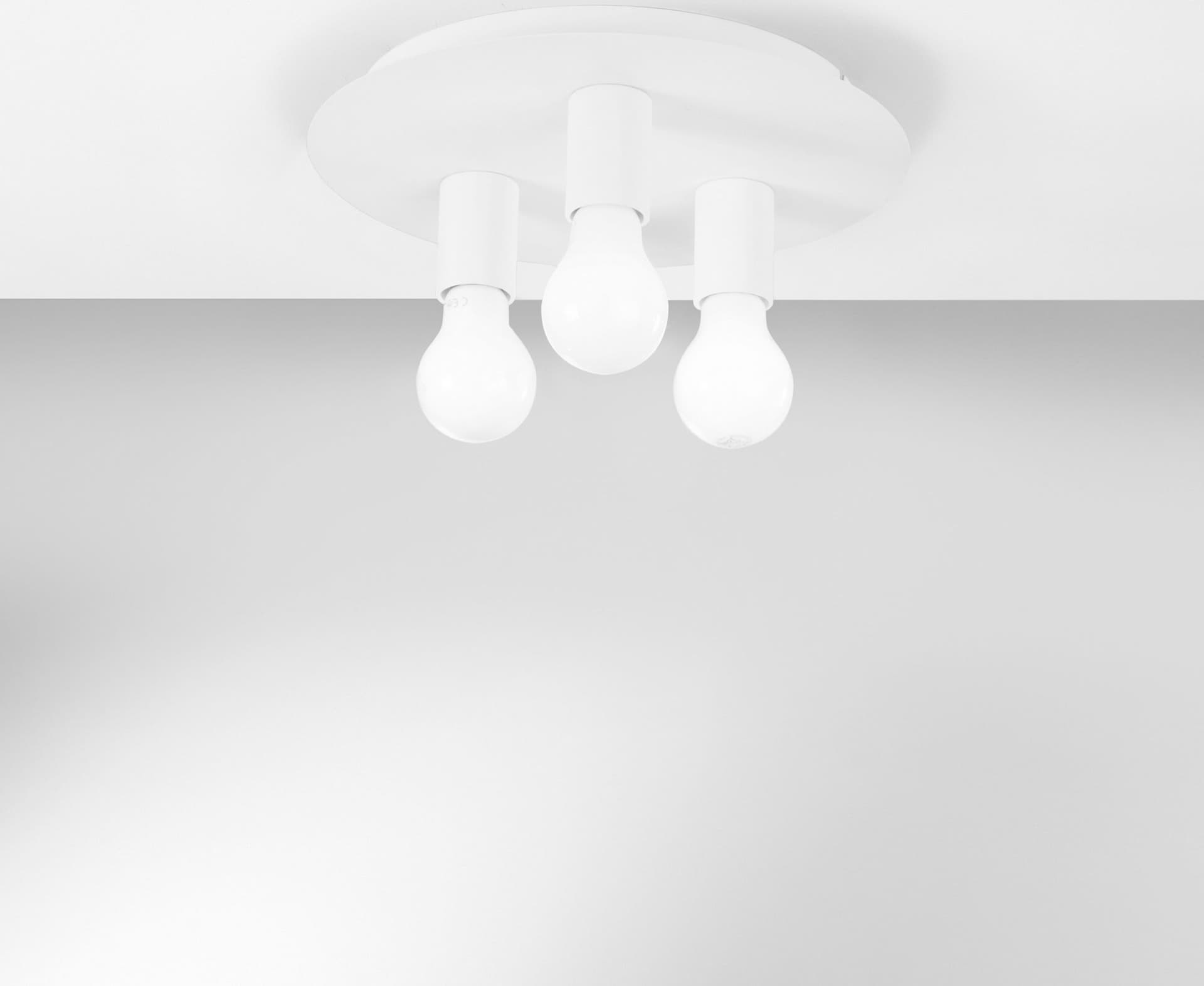 PLAFONIERA STRIKE BIANCA 3XE27 30X30X86CM - 2