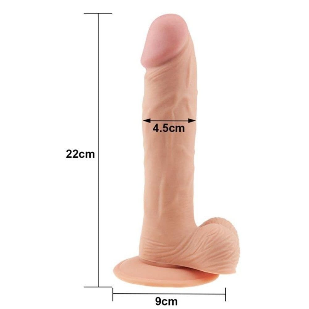 DILDO THE ULTRA SOFT DUDE 9" dildo realistico 22 cm - 3