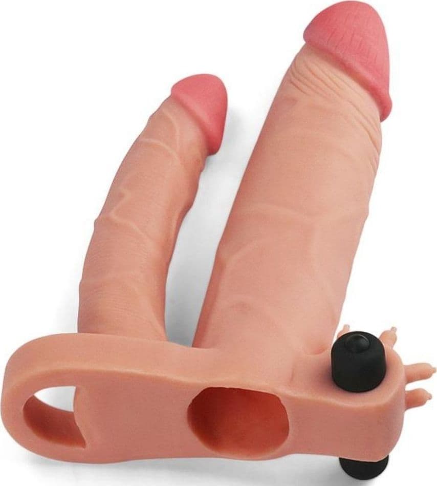 Guaina pene dildo doppio vibrante LIKETRUE X-TENDER PLUS VIBRATING COCK - 2