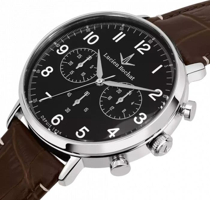 Lucien Rochat Garçon – Orologio Uomo Silver con Cinturino Marrone (R0451120003) - 2