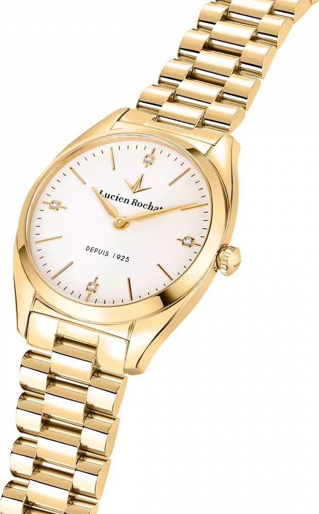 Lucien Rochat Mademoiselle – Orologio Donna Dorato/Bianco Diamond (R0453120502) - 3