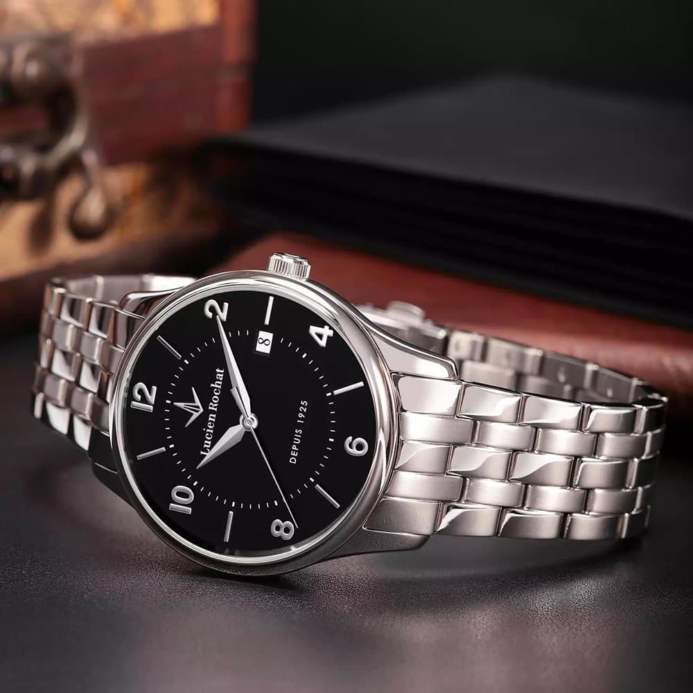 Lucien Rochat Montreux – Orologio Uomo Acciaio Nero con Datario (R0453115002) - 3