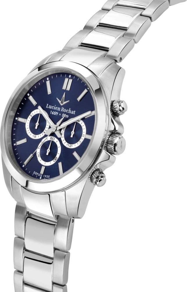 Lucien Rochat Lèman – Cronografo Uomo Blu Acciaio (R0473617003) - 2