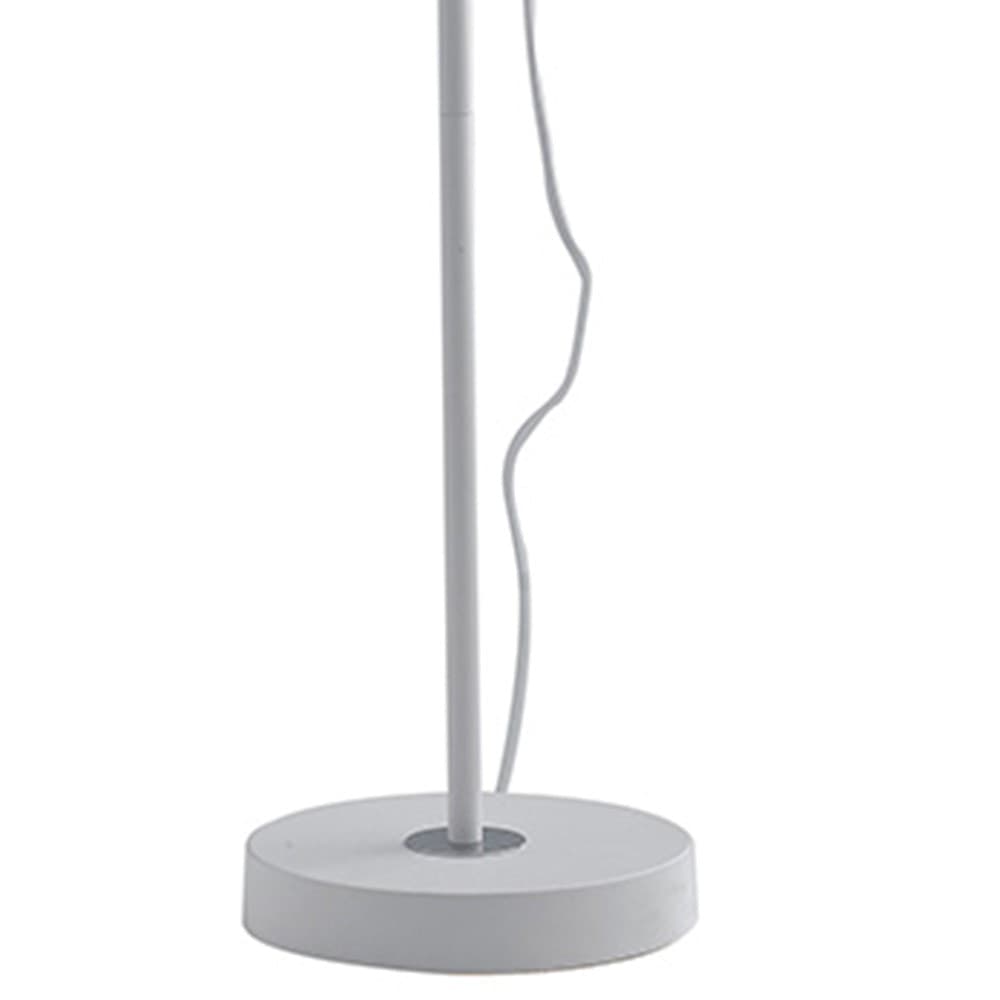 Piantana Metallo Bianco Orientabile Lampada da Terra Moderna E27 - 3
