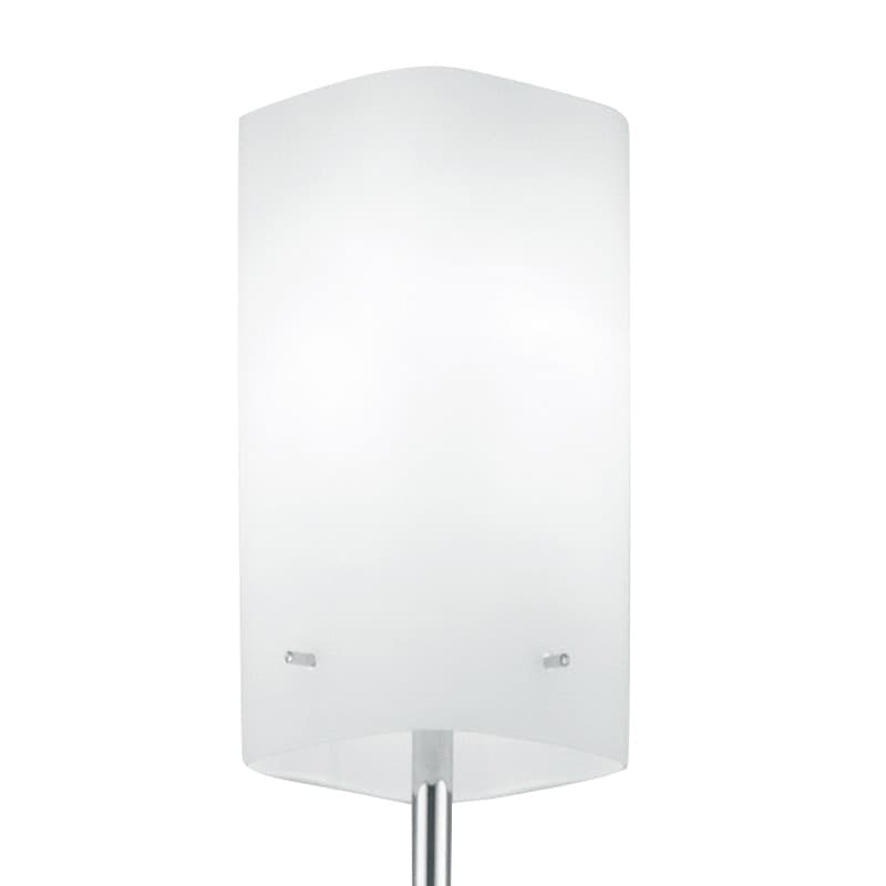 Piantana Metallo paralume Vetro Bianco Lampada da Terra Moderna E27 - 3