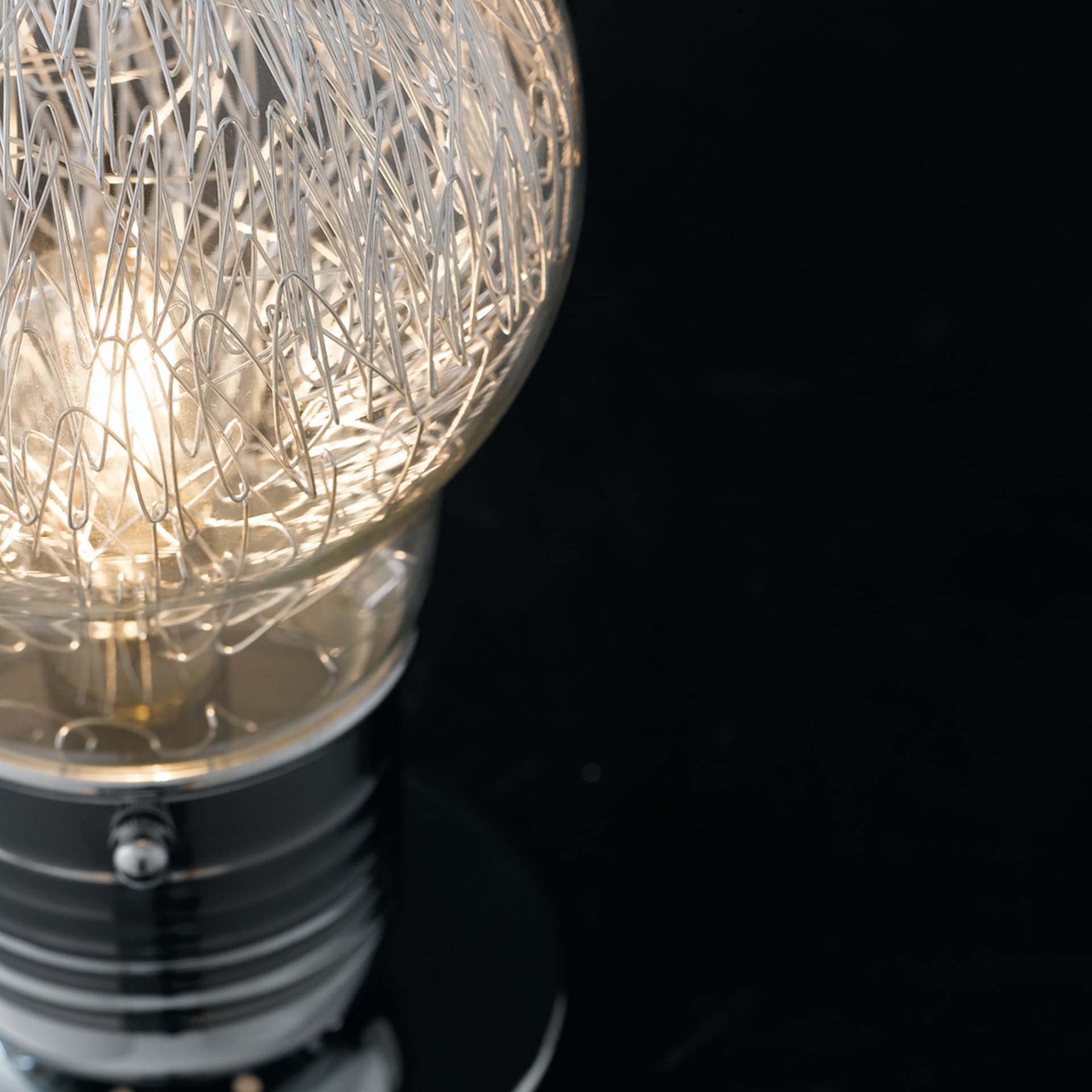 Piantana lampada da terra 60W E27 cromo BILBO - 3