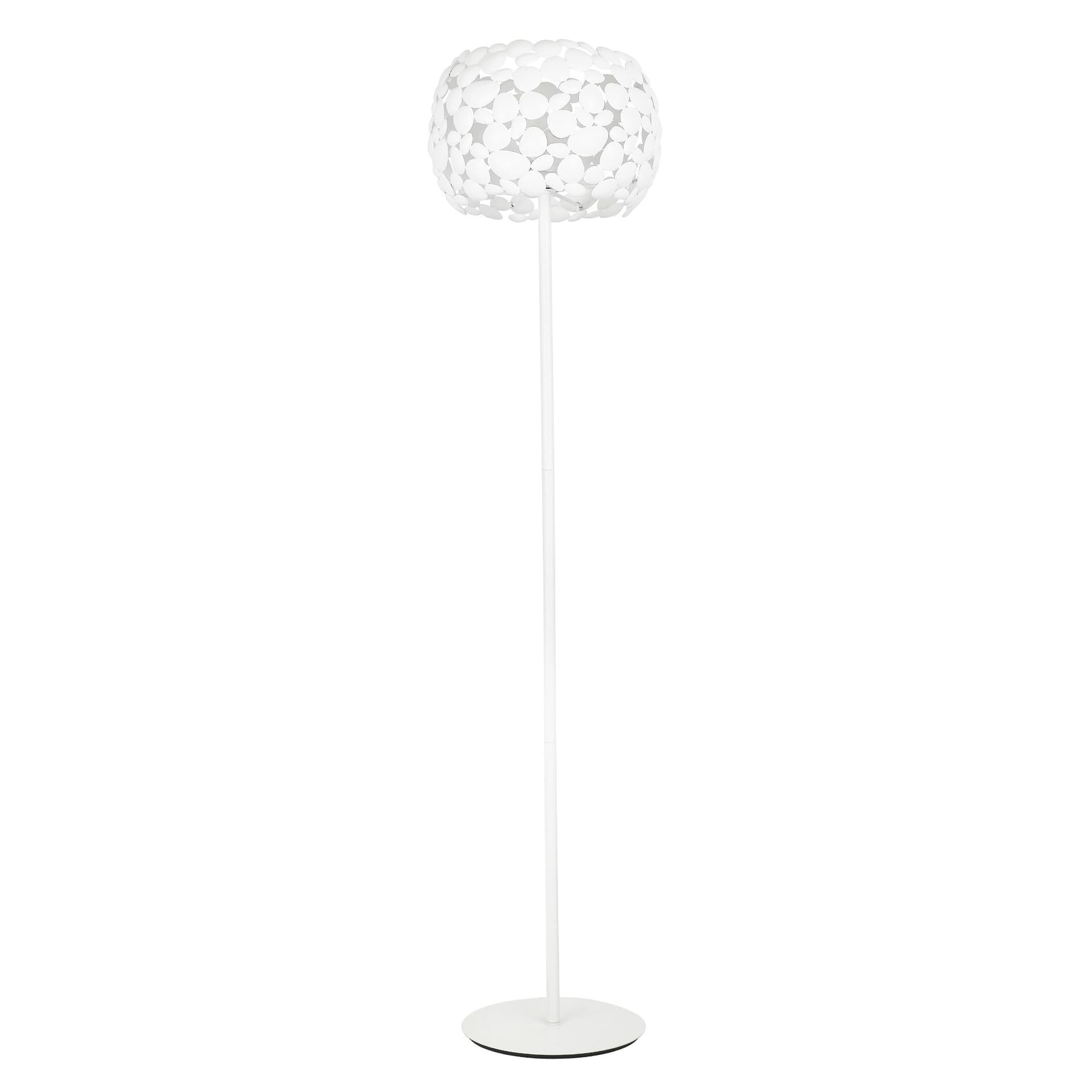 Piantana lampada da terra 60W 3XE27 bianca GRAPE
