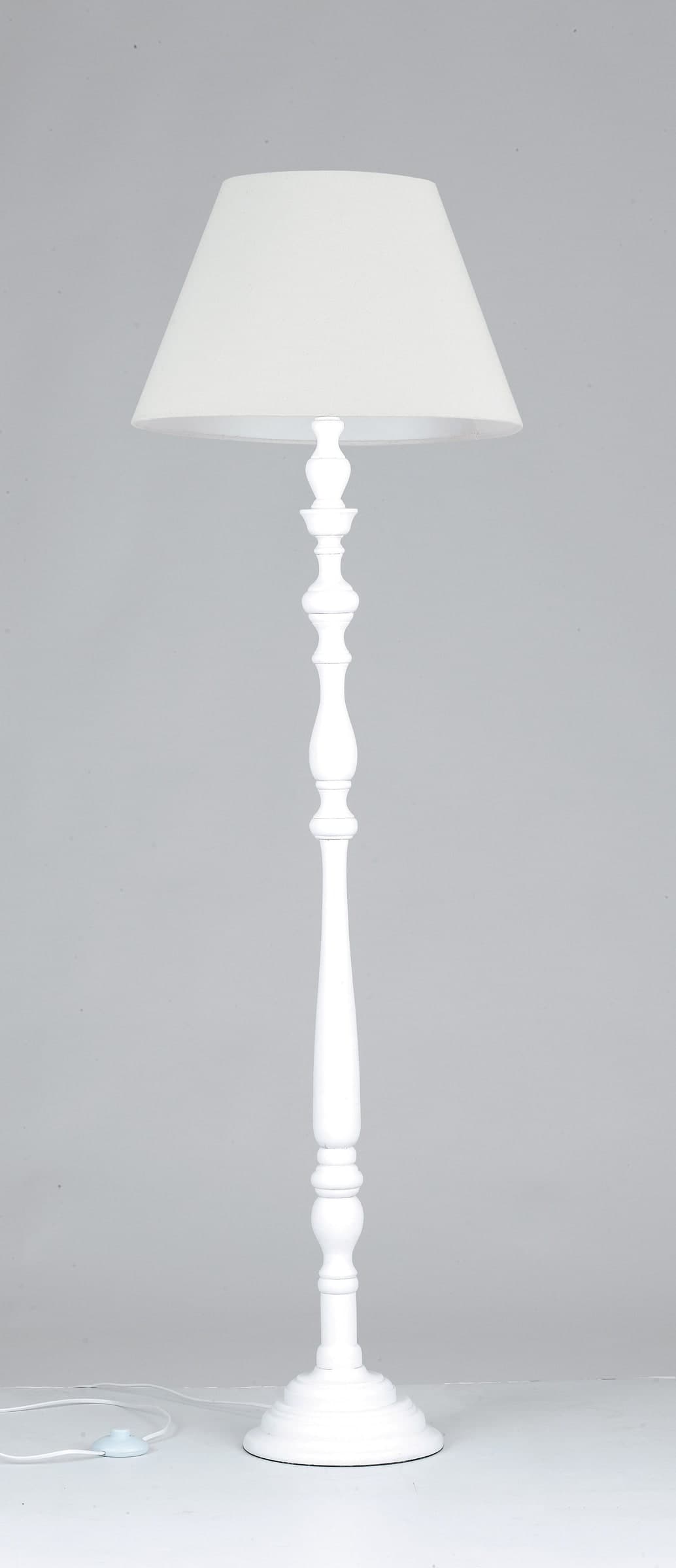 Lampada da terra Piantana in legno dal design classico 60 watt E27 - 4