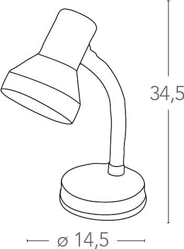Lampada da Tavolo moderna Adatta per cameretta e ufficio Disponibile in 5 varianti Orientabile E27 - 7