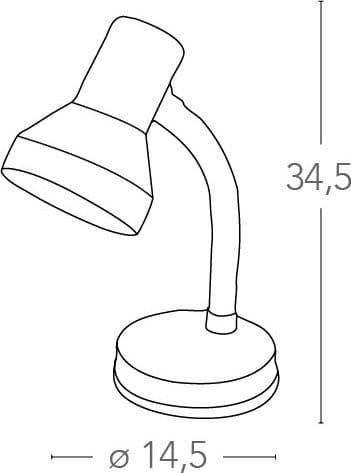 Lampada da Tavolo moderna Adatta per cameretta e ufficio Disponibile in 5 varianti Orientabile E27 - 7