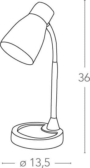 Lampada Scrivania Disponibile in 4 varianti Flessibile adatta per scrivanie e uffici E14 - 9