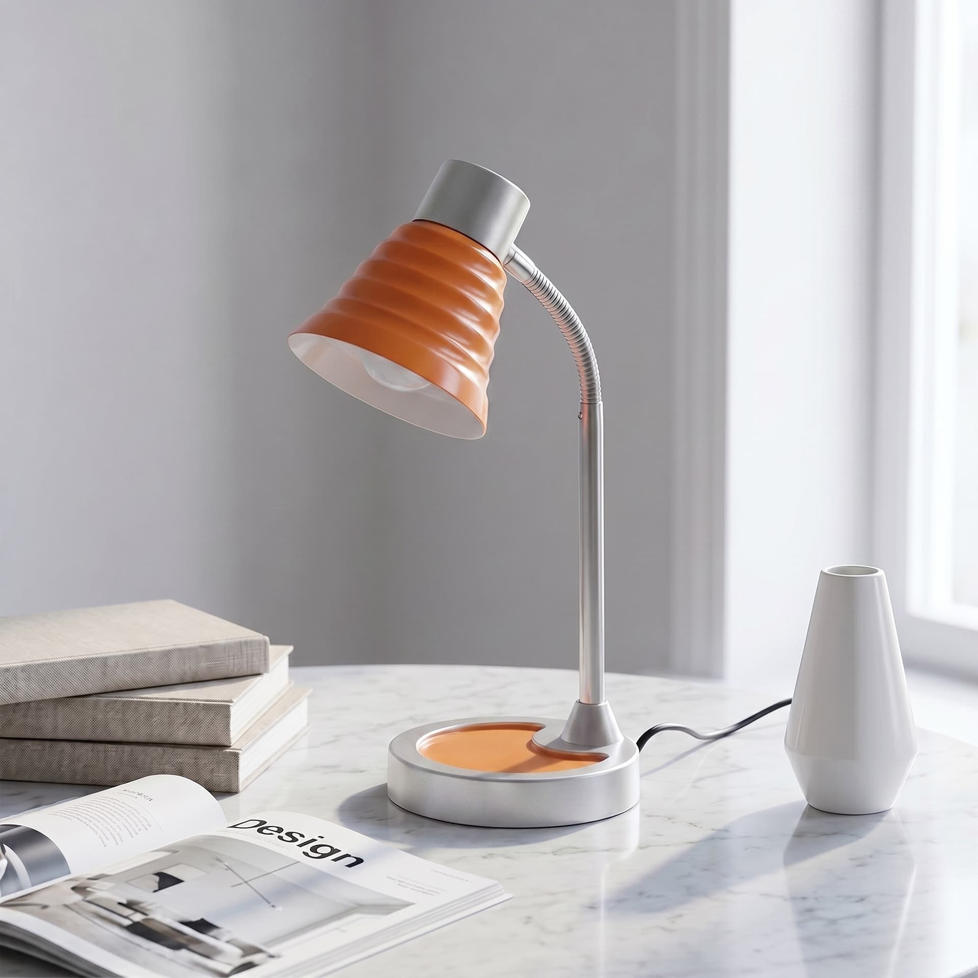Lampada da Lettura Disponibile in 4 varianti Orientabile Lampada da Tavolo adatta a camere e uffici Moderna E14 - 19