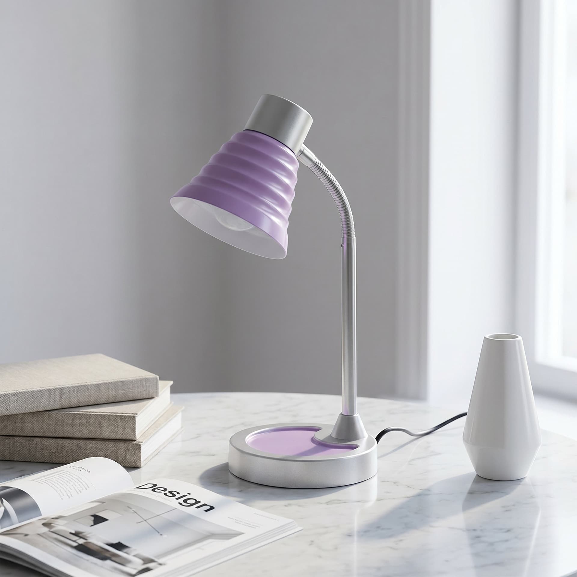 Lampada da Lettura Disponibile in 4 varianti Orientabile Lampada da Tavolo adatta a camere e uffici Moderna E14 - 12