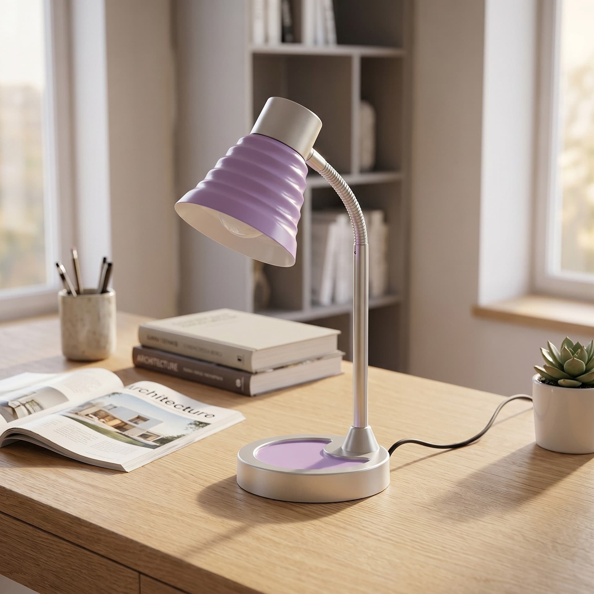 Lampada da Lettura Disponibile in 4 varianti Orientabile Lampada da Tavolo adatta a camere e uffici Moderna E14 - 13