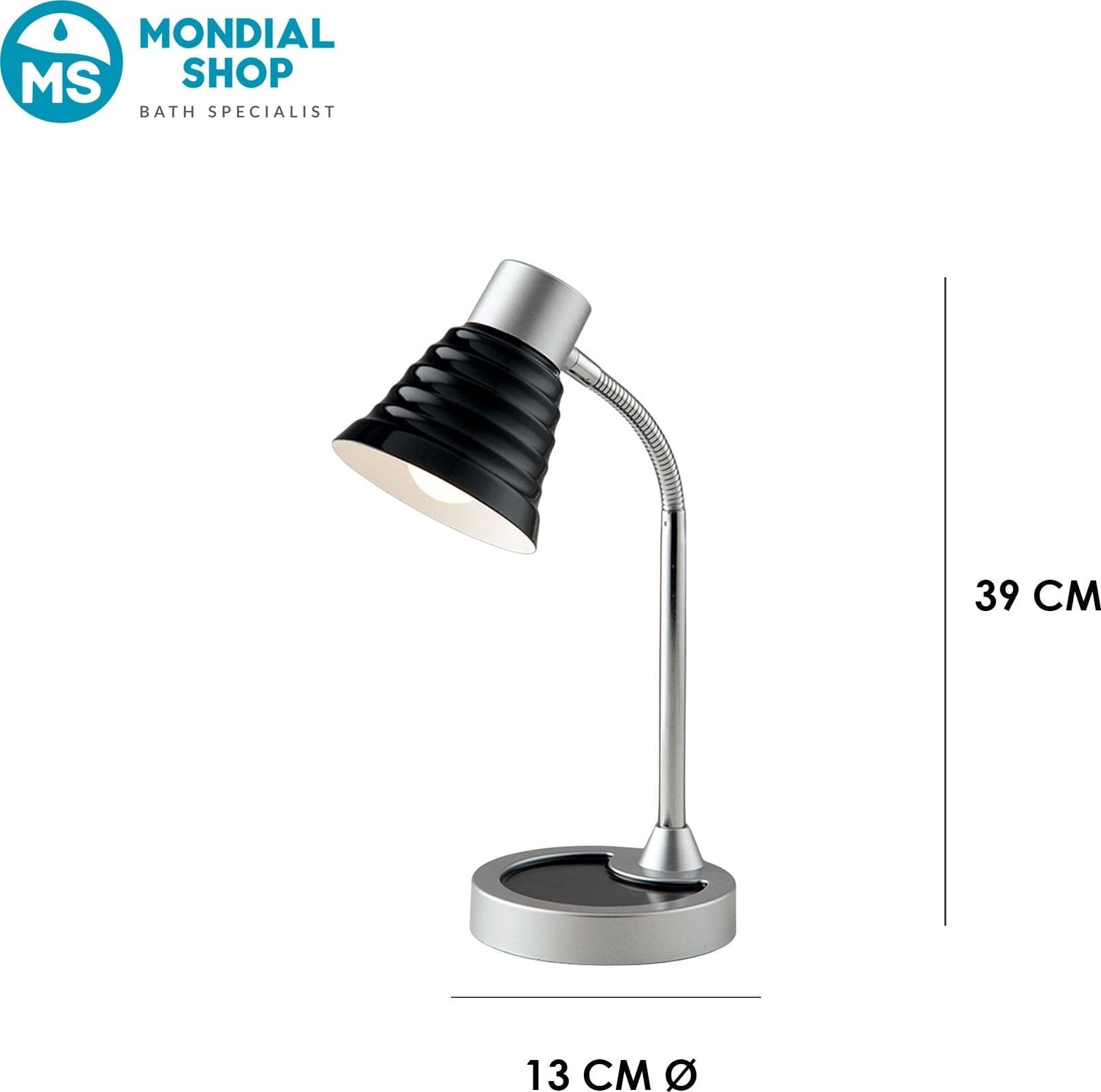 Lampada da Lettura Disponibile in 4 varianti Orientabile Lampada da Tavolo adatta a camere e uffici Moderna E14 - 3