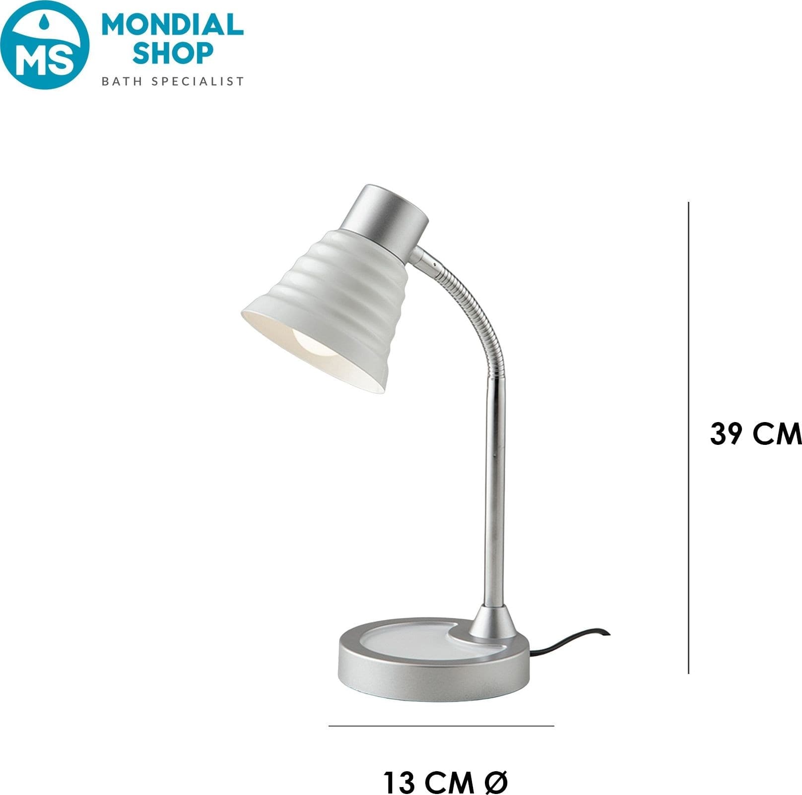 Lampada da Lettura Disponibile in 4 varianti Orientabile Lampada da Tavolo adatta a camere e uffici Moderna E14 - 7