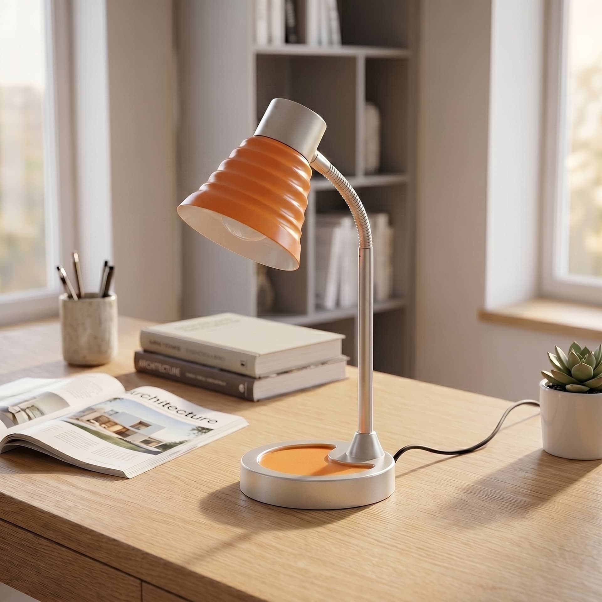 Lampada da Lettura Disponibile in 4 varianti Orientabile Lampada da Tavolo adatta a camere e uffici Moderna E14 - 10