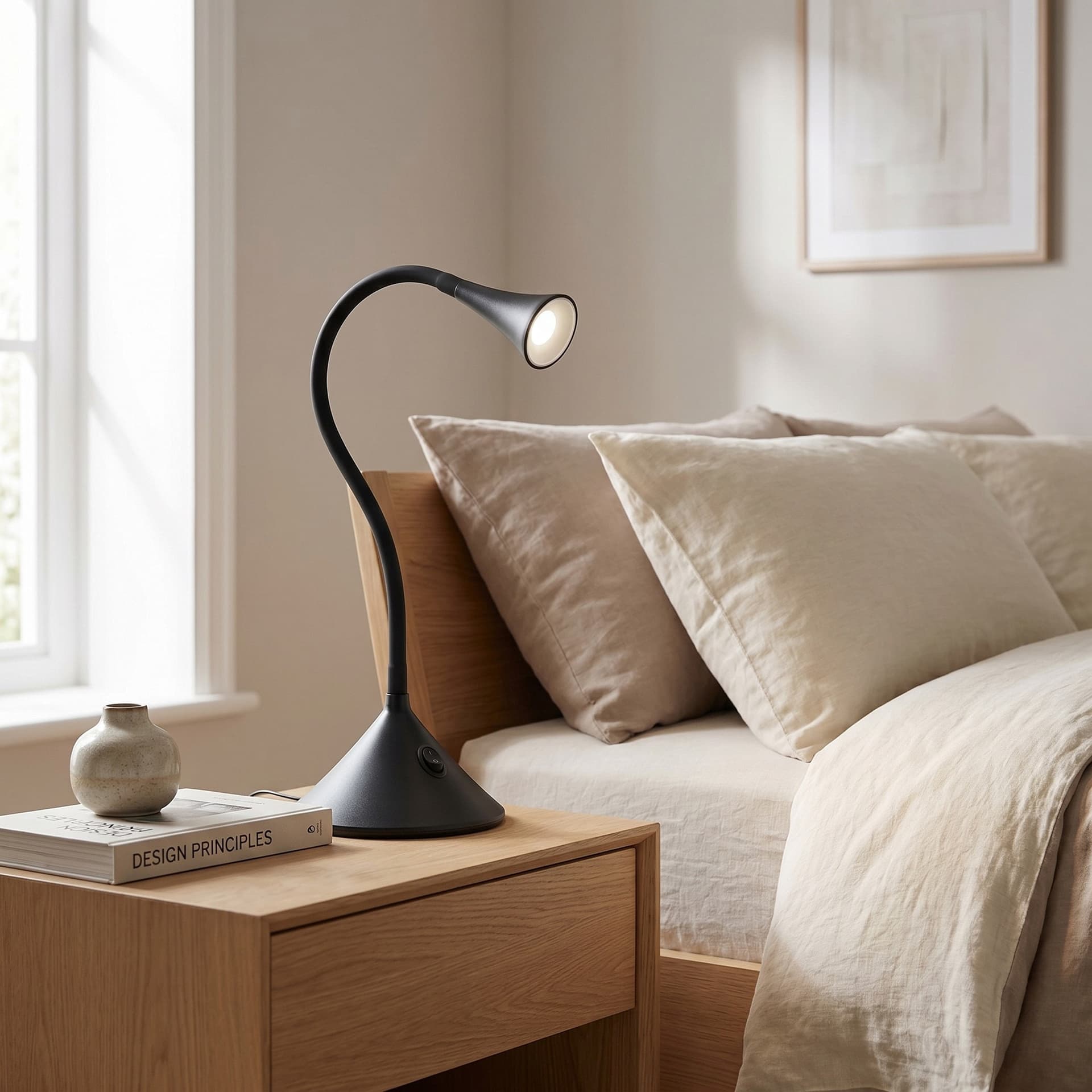 Lampada da Parete LED Flessibile Disponibile in nero o bianco - 2