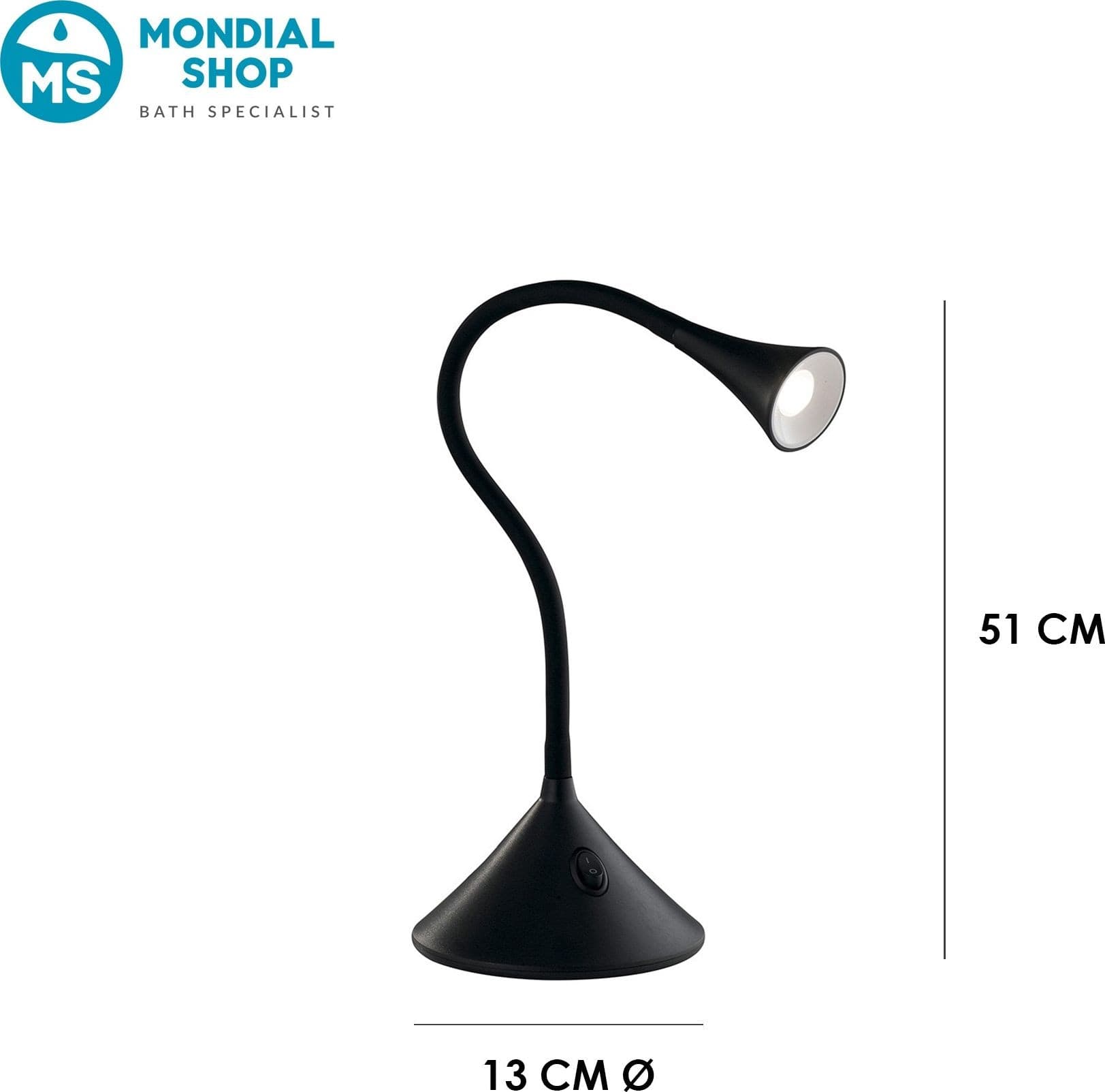 Lampada da Parete LED Flessibile Disponibile in nero o bianco - 3