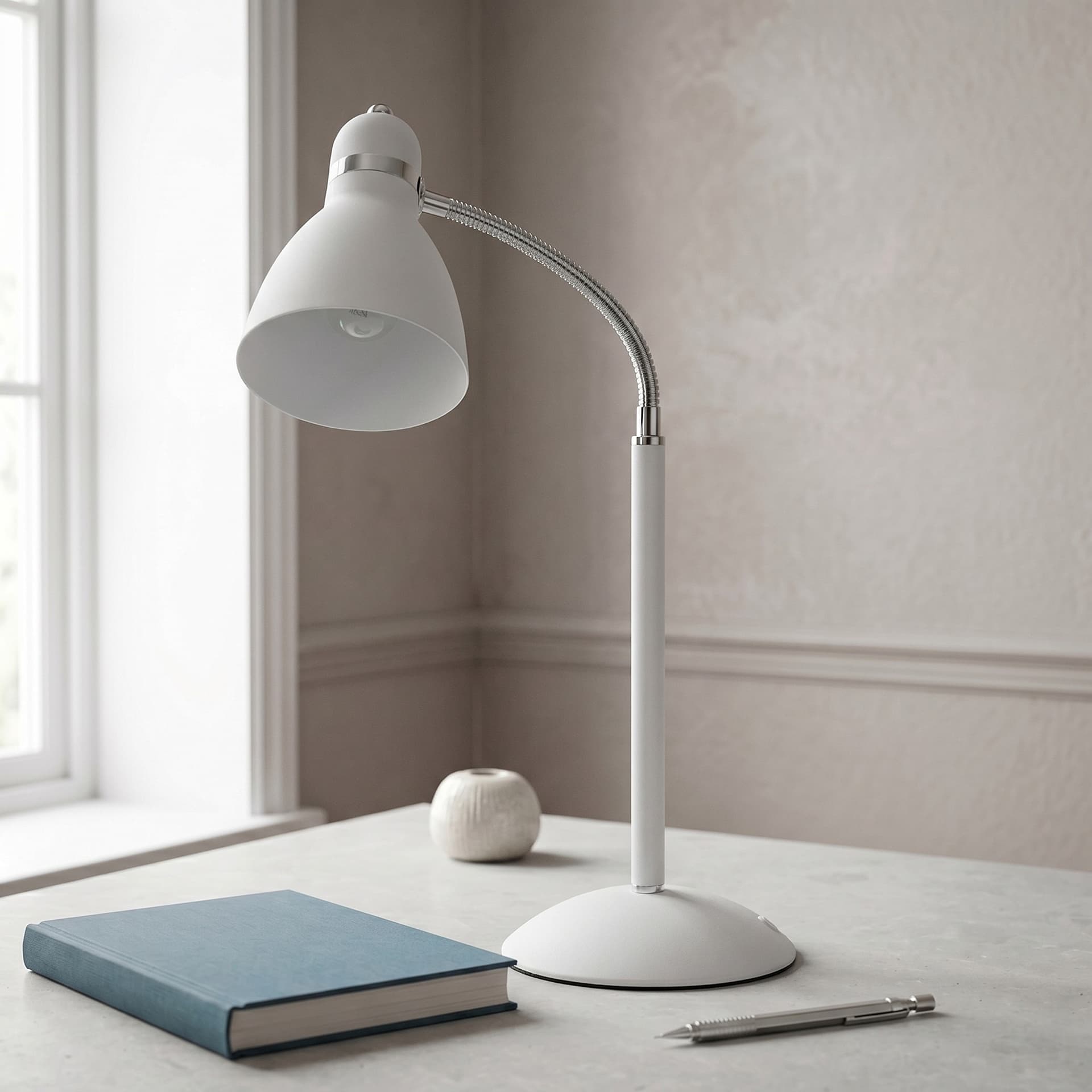Lampada da Tavolo moderna Adatta per scrivanie di studi e camerette Disponibile in 3 varianti Orientabile E27