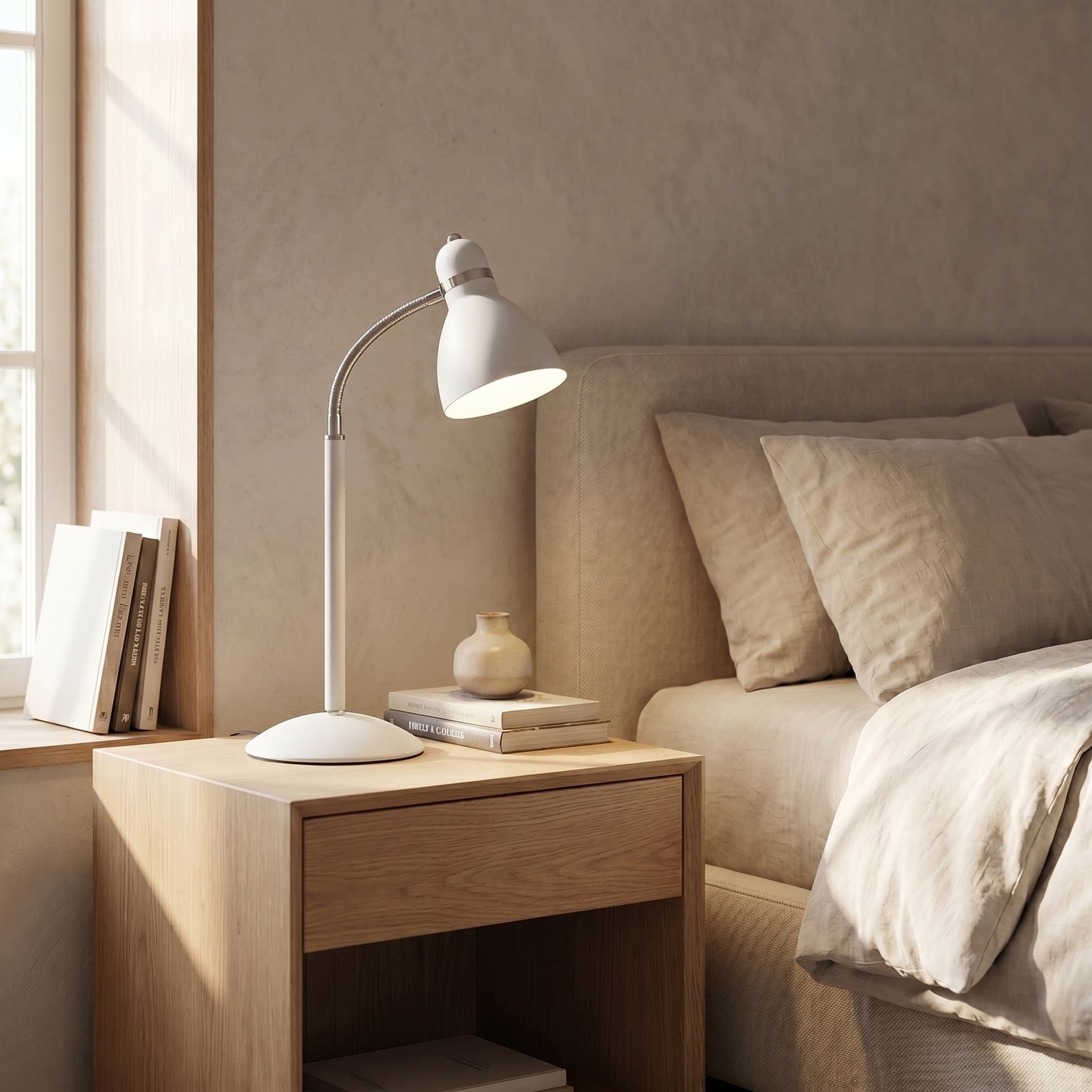 Lampada da Tavolo moderna Adatta per scrivanie di studi e camerette Disponibile in 3 varianti Orientabile E27 - 2