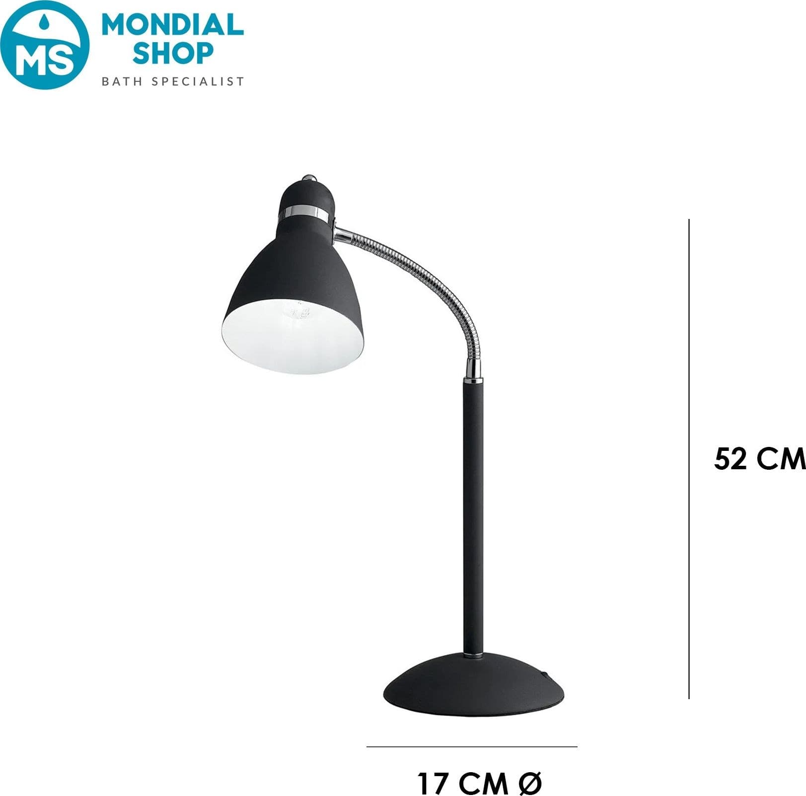 Lampada da Tavolo moderna Adatta per scrivanie di studi e camerette Disponibile in 3 varianti Orientabile E27 - 15