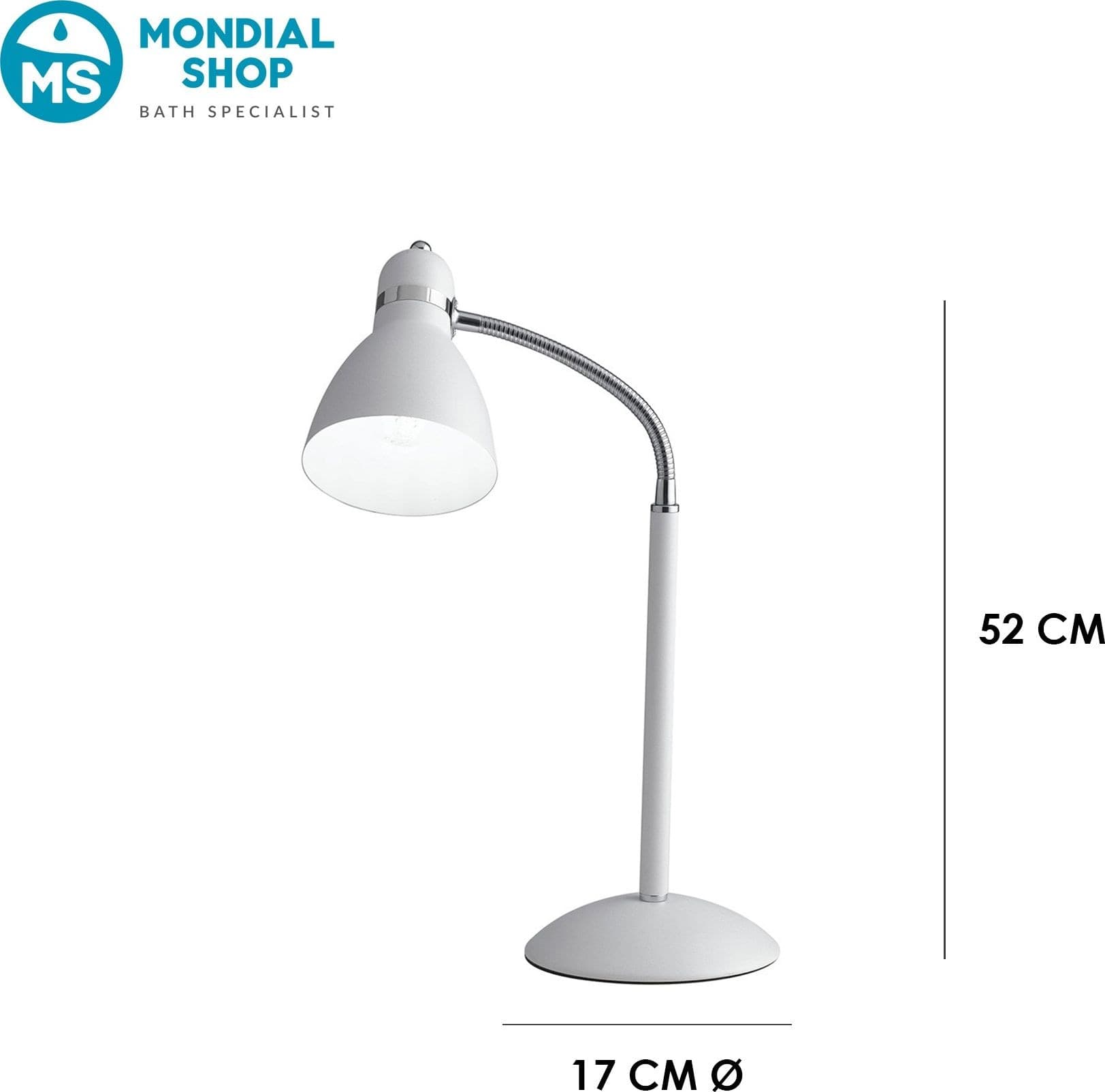 Lampada da Tavolo moderna Adatta per scrivanie di studi e camerette Disponibile in 3 varianti Orientabile E27 - 3