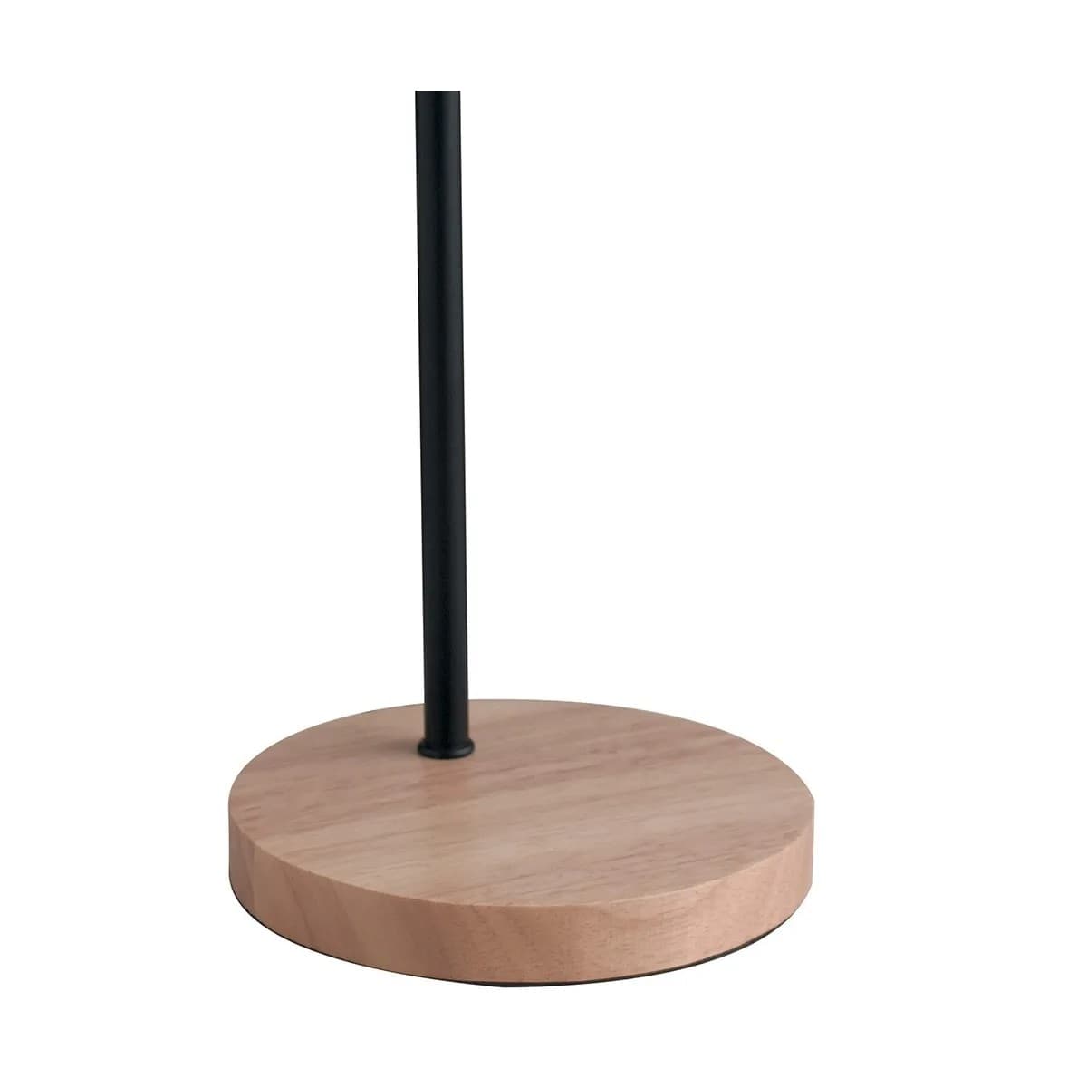 Lume adatto a comodini e scrivanie Con base in legno e corpo in metallo Disponibile in bianco o nero E14 - 12