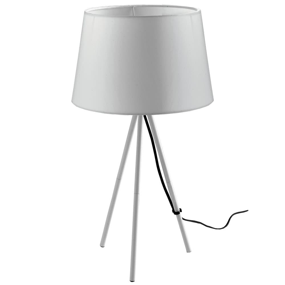 Lampada da Tavolo a treppiede con paralume in tessuto Disponibile in 3 varianti E27 - 21