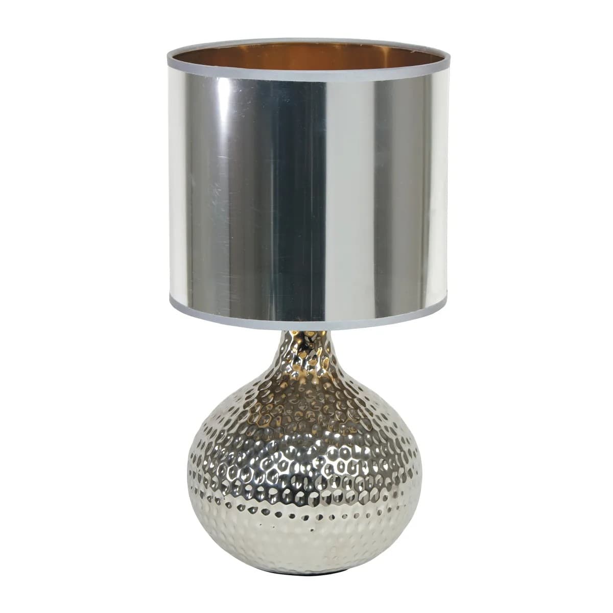 Lampada da Tavolo moderna Adatta per salotto camera o uffici Ceramica disponibile in oro o argento e PVC E14 - 14
