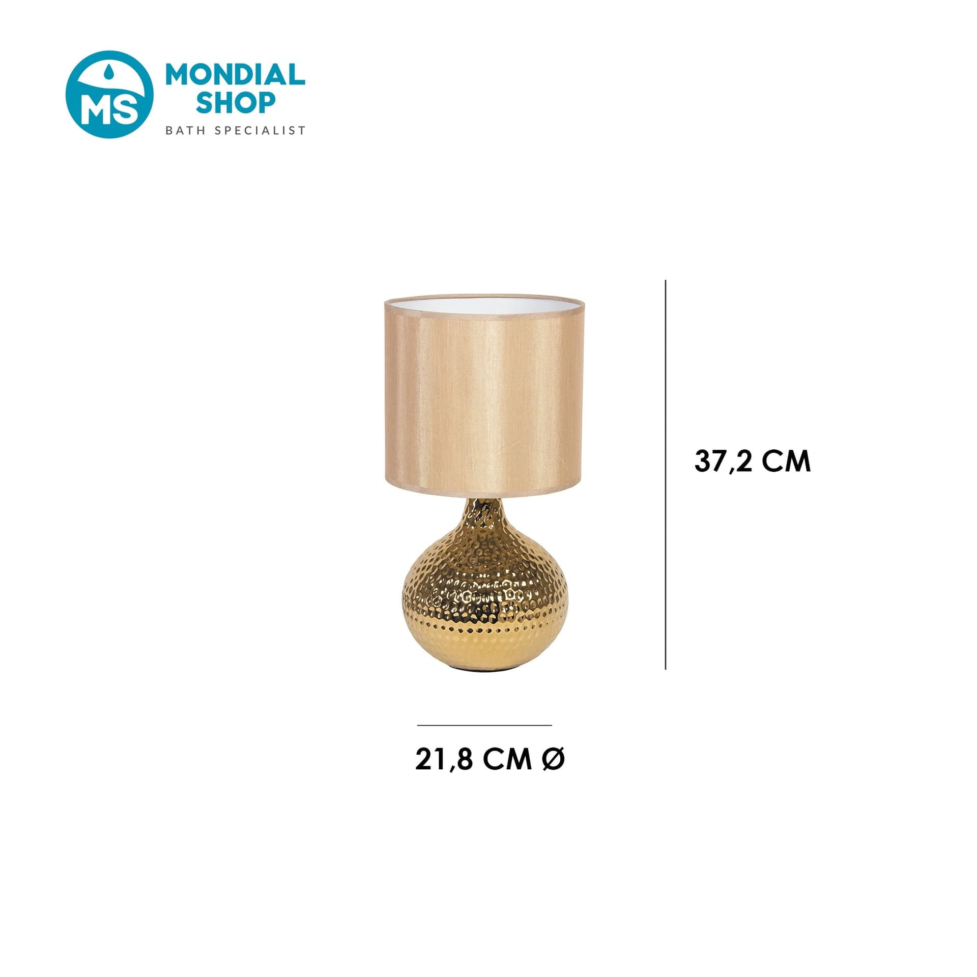 Lampada da Tavolo moderna Adatta per salotto camera o uffici Ceramica disponibile in oro o argento e PVC E14 - 4