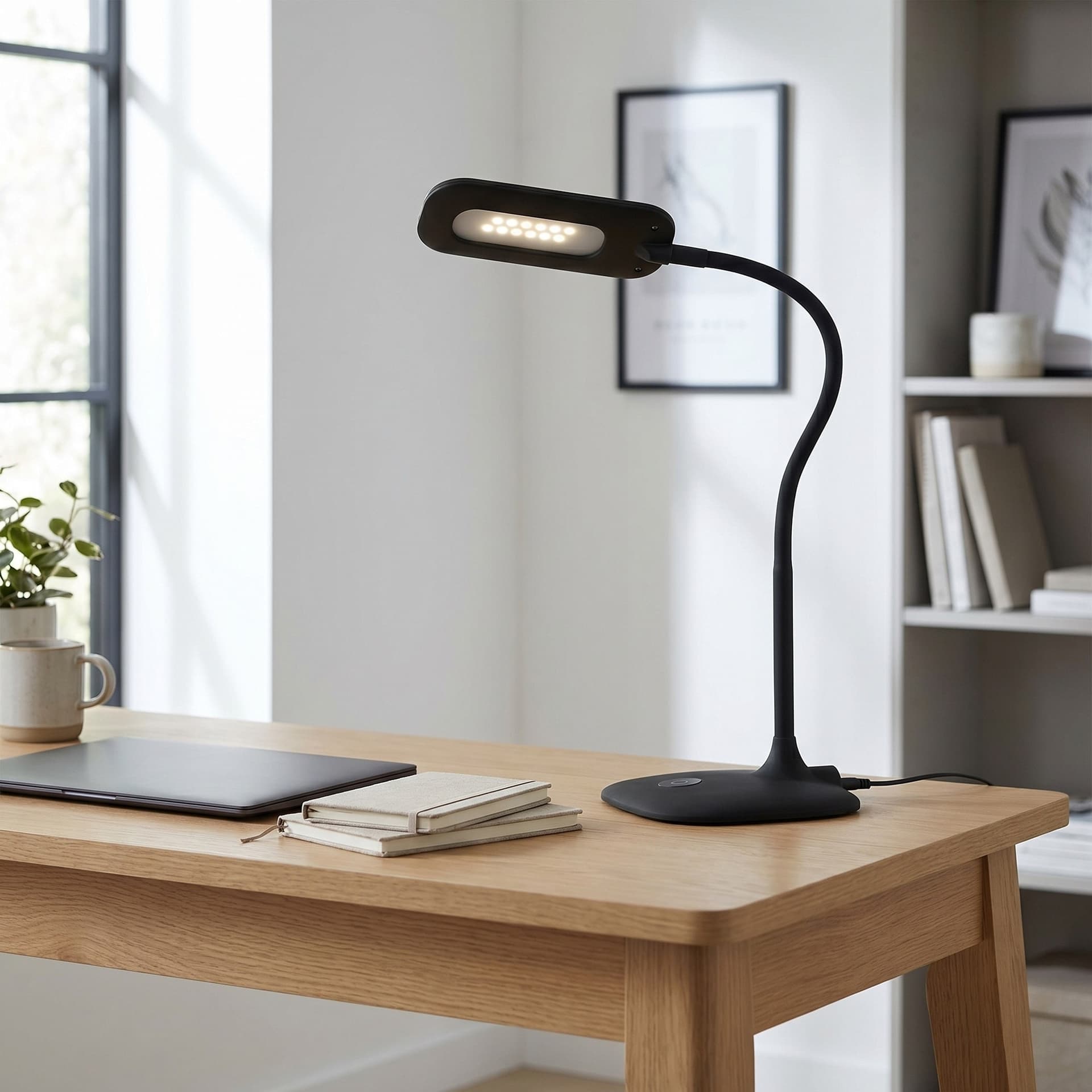 Lampada da Scrivania LED Disponibile in 3 varianti con comandi touch Lume da Lettura Flessibile 4.8W - 2